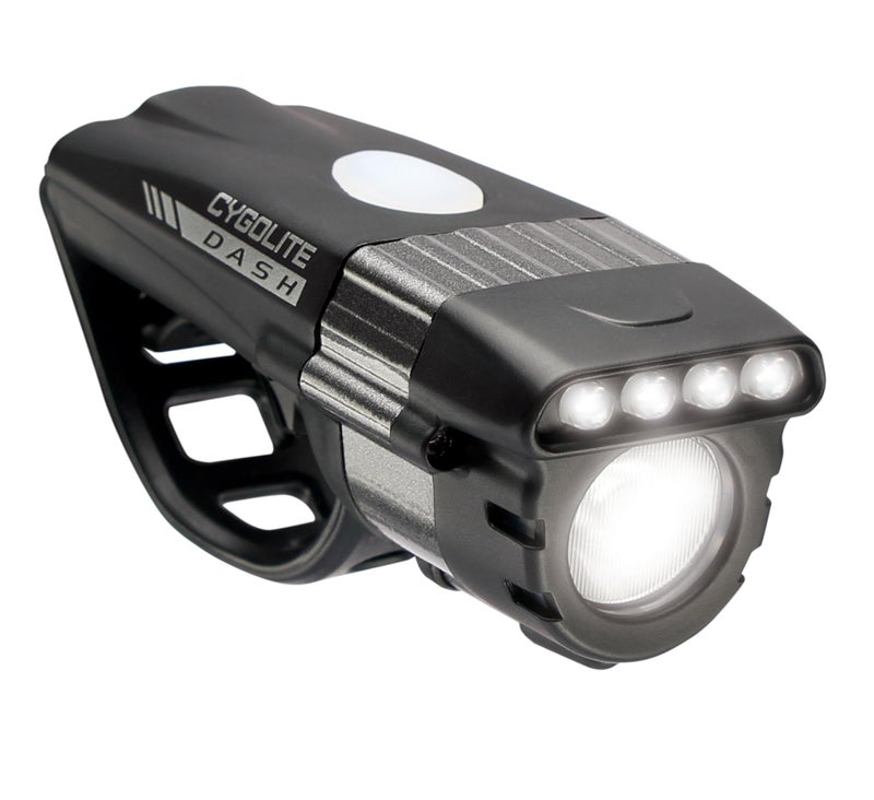 Cygolite Dash Proâ€“ 600 Lumen Bike Lightâ€“ 5 Night & 3 Daytime Modesâ€“ Compact & Durableâ€“ IP64 Water Resistantâ€“ Sturdy Flexible Mountâ€“ USB Rechargeable Headligh, Black, DSH-600-USB - Image 1